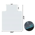 thumbnail image 2 of Segawe Clear Office Mat PVV Chair Mat for Low Pile Rug 48"x36", 2 of 10