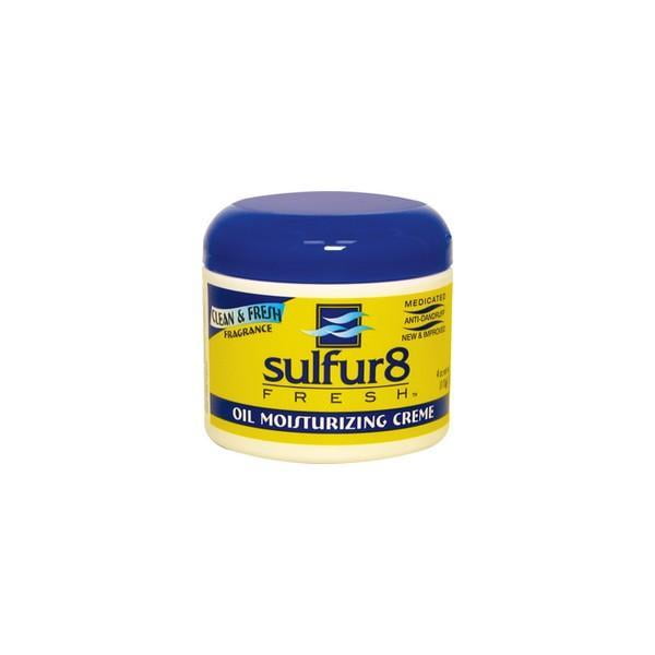 Sulfur 8 Fresh Oil Moisturizing Creme Clean & Fresh Fragrance 4 Oz