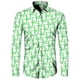 thumbnail image 4 of Camisas de moda para hombre, divertidas camisetas con estampado de letras, solapa con botones, cárdigan informal de manga corta y larga, ropa de calle de hip hop, camisa, 4 of 5