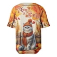 thumbnail image 2 of Happy Thanksgiving American Shorthair Give Thanks Fall Beanie Scarf Welcome All Over Print 3D Baseball Shirt Cat Lover Kitten Owner Gifts Softball Sport - 00020, 2 of 6