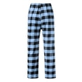 thumbnail image 6 of ylioge Plaid Pajama Pants for Women with Drawstring Elastic Waist Casual Straight Wide Leg Loose Comfortable Homewear Sleepwear Pajamas Trousers Pant, 6 of 6