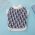 thumbnail image 1 of Luxury Dog Clothes Fashion Pet Sweater Dog Knitted Sweater Pomeranian Clothes Schnauzer Cardigan Sweater Dog Apparel Costumes ShopWise Round, 1 of 21