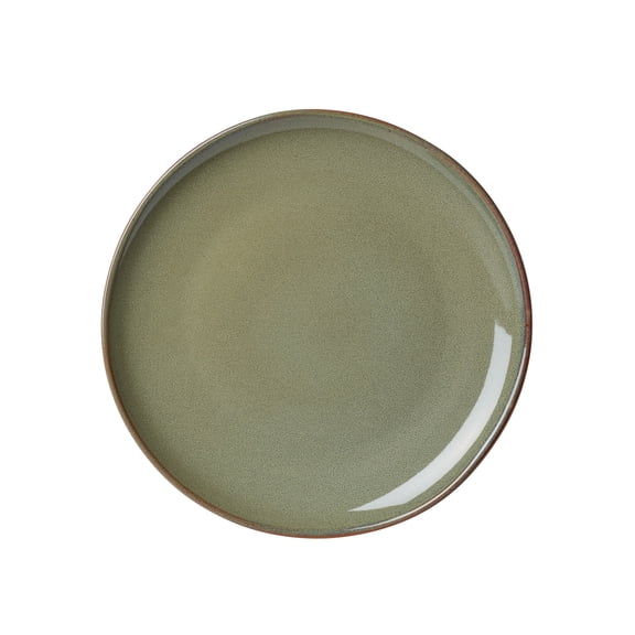 Oneida Organic Shades Sage Green Dishwasher Safe 9" Round Stoneware Accent Plate