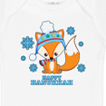 thumbnail image 4 of Inktastic Happy Hanukkah with Fox and Snowflakes Boys or Girls Baby Bodysuit, 4 of 5
