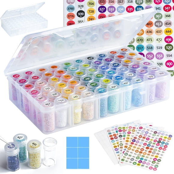 Contenedores de almacenamiento Forever Young Diamond Painting, 60 rejillas