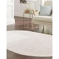 thumbnail image 3 of Rugs.com Finsbury Collection Rug – 5' 3 x 8' Oval Ivory Medium Rug Perfect For Living Rooms, Large Dining Rooms, Open Floorplans, 3 of 9