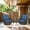 Brown Wicker/Blue Cushion, variant on Opohoro 2-Piece Wicker Rattan Swivel Rocking Glider Chairs with Cushions for Patio, Porch, Backyard