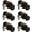 Matt Black, variant on 6 Pack Black Door Knobs with Non Locking, Interior Door Knob for Hall,Heavy Duty Doorknobs with Square Rosette