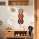 thumbnail image 1 of Organizador de pared para guardar sombreros | Clips de cuerda multicapa para gorras de béisbol y boinas | Blanco algodón | 84, 114, 145 cm | Ahorra espacio, se cuelga sin necesidad de instalación, 1 of 6