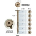 thumbnail image 2 of Simpson Strong Tie SDWS22400DB-R50 0.220" x 4" Stong-Drive Structural Wood Screws with 6-Lobe Drive Head - 50 per Package, 2 of 5