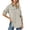 Beige, variant on Staron Women's UPF 50 Short Sleeve Sun Protection Shirt Outdoor Fishing Hiking Travel Casual Button Up Shirt with Pockets, Gray XXL