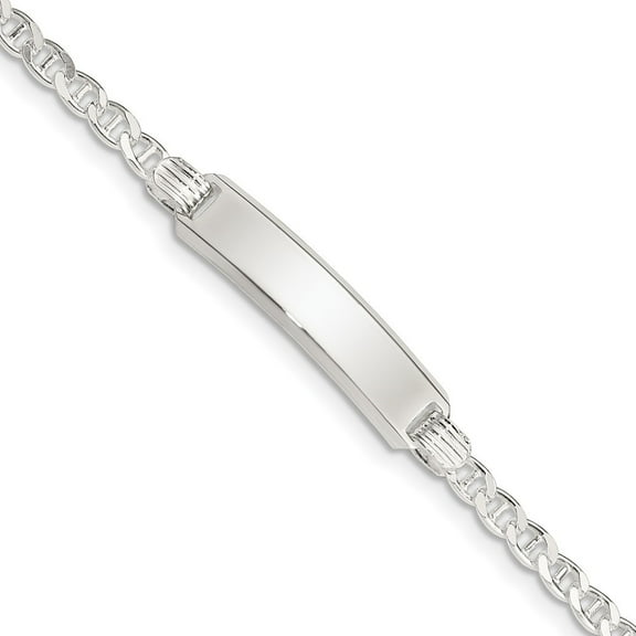 Auriga Fine Jewelry 925 Sterling Silver ID Bracelet 5.5inch for Women