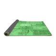 thumbnail image 2 of Ahgly Company Indoor Rectangle Patchwork Emerald Green Transitional Area Rugs, 8' x 10', 2 of 4
