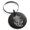 Black, variant on Stainless Steel Nautical Compass Dial & Anchor Engraved Small Medallion Circle Charm Keychain Keyring