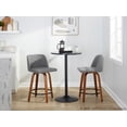thumbnail image 3 of Toriano Counter Stools for Kitchen Counter, Counter Height Chairs Set of 2, Bar Stools Set of 2, Counter Height Stools, Bar Stools For Kitchen Island (Grey Fabric, Black Footrest), 3 of 6