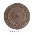 thumbnail image 2 of JunYeShi Clearance Under $2.00 Round Placemats , Cotton Rope Woven Table Mats, Non Slip Heat Resistant Place Mats, 13 Inches Braided Placemat for Farmhouse Decor and Kitchen Table Decor, 2 of 2