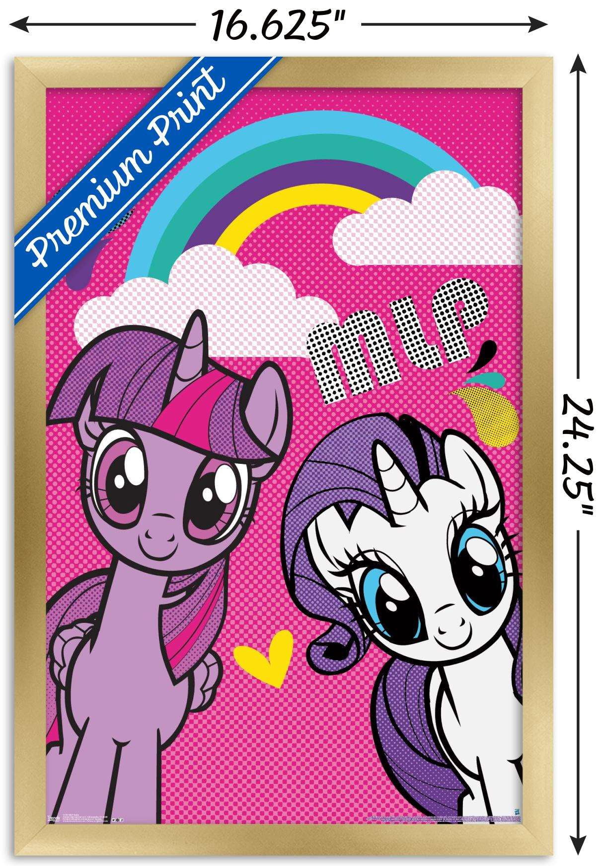Hasbro My Little Pony - Smile Wall Poster, 14.725" x 22.375", Framed