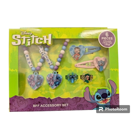 Stitch Accessory Set Included 2 Beaded Bracelet
