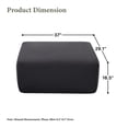 thumbnail image 6 of Oooh life Oversized Ottoman Bench for Bedroom, Footrest Ottoman & Accent Seat, Gray Corduroy Ottoman, Low Profile Ottoman Foot Rest, 6 of 7