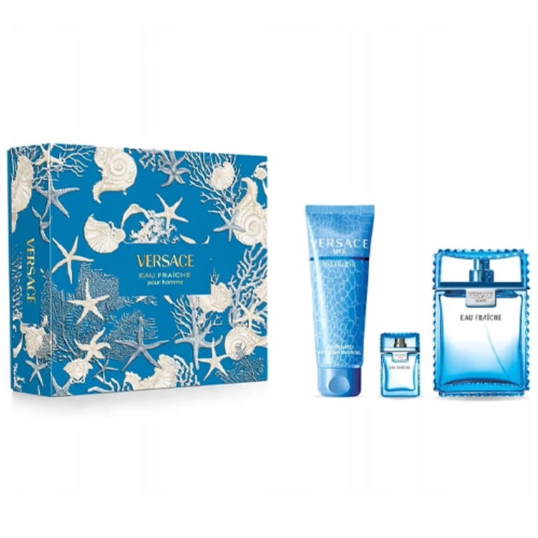 Versace Versace Man Eau Fraiche Gift Set, 3.4oz EDT, Mini 0.17oz