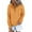 Orange, variant on Womens Casual Hoodies Long Sleeve Drawstring Lightweight Hooded Sweatshirt Button Loose Pullover Tops with Pocket