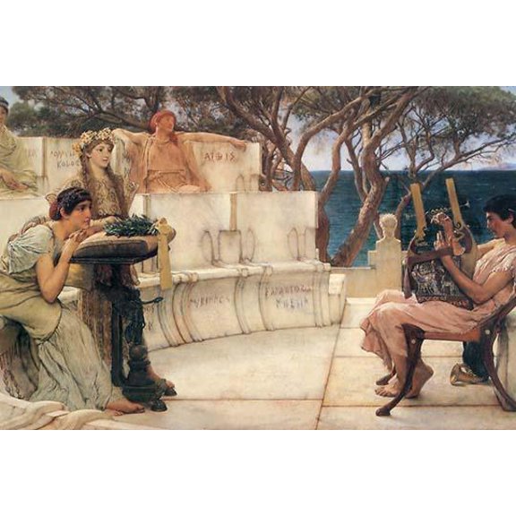 Sappho & Alcaeus-Fine art canvas print (20" x 30")