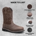 thumbnail image 2 of Botas de Trabajo para Hombre NORTIV 8 con Punta de Acero y Estilo Western Talla 12, 2 of 7