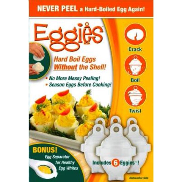 1 X Eggies HardBoiled Egg Cooker White