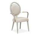 thumbnail image 4 of Michael Amini Eclipse Dining Arm Chair in Moonlight Gray - Set of 2, 4 of 15
