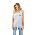 thumbnail image 2 of See Ya Later Alligator Women's Fashion Sleeveless Flowy Racerback Tank Top Sport Grey Large, 2 of 5