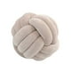 thumbnail image 1 of Cojín de bola de nudo suave para decoración del hogar, cojín de felpa anudado, cojín redondo hecho a mano, cojín anudado para decoración de dormitorio, 9.8 x 9.8 pulgadas, marrón claro, 1 of 4