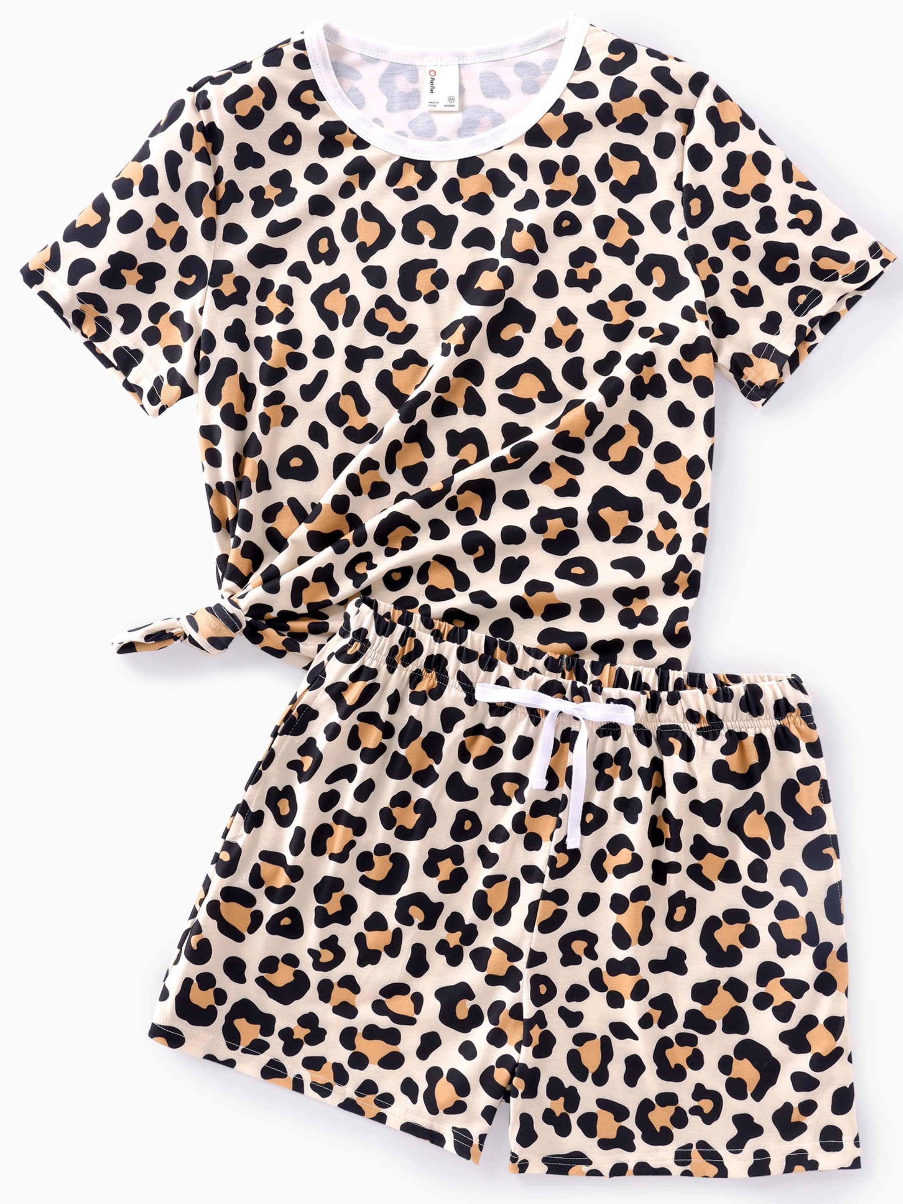 PatPat Women's Leopard Print Lounge Set photo 4