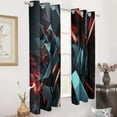 thumbnail image 2 of Geometric Lattice Blackout Curtains for Bedroom Curtains Insulated Room Darkening Window Drapes for Living Room, 2 of 7