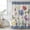 Blue, variant on Spring Flowers Shower Curtain, Waterproof Shower Curtains for Bathroom, Purple Boho Farmhouse Botanical Florals Washable Fabric Bathtub Curtain Set Bath Decor with 12 Hooks Extra Long 72"x96"