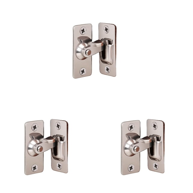 YWIYIUD 3PCS 90° Stainless Steel RightAngle Door Lock Pocket Door Lock for Door and Window Sliding Lock Sliding Door Lock Sliding Lock, Hardware Household Accessories