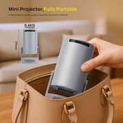 Magcubic Projector 8K&4K 1080P Support, 290 ANSI Mini Projector Smart with 5w Soundbase Speaker for Movie Projection, HY300 Pro+ Grey