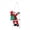 1 Santa Claus (10 inch), variant on Fathom Christmas Hanging Decoration Santa Claus Climb Ladder Hanging Decoration Festival Party Supplies