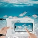 thumbnail image 5 of Teléfono grande bolsa impermeable ipx8 flotante bolsa seca transparente con cordón blanco, 5 of 6
