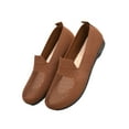 thumbnail image 3 of Frontwalk Womens Sneakers Walking Shoes Non-Slip Flats Slip On Casual Shoes Travel Comfort Comfortable Mesh Breathable Loafers Round Toe Shose  Silk Mist Brown 7.5, 3 of 6