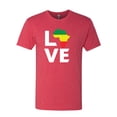 thumbnail image 2 of Love Africa Pride Map Black Freedom Black History Month Gift | Mens Black Pride History Premium Tri Blend T-Shirt, Vintage Red, 2XL, 2 of 4