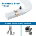 thumbnail image 4 of Bidet Non-Electric Toilet Attachment with Dual Nozzles, Adjustable Water Pressure & Stainless Steel Inlet – Ultra-Slim Cold Water Bidet for Feminine & Rear Cleansing, 4 of 6