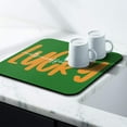 thumbnail image 4 of St Patricks Day Coffee Mat Kitchen Counter Farmhouse Style Clover Irish Kitchen Mat St Patricks Coffee Table Bar Accessories Shamrock Diatom Mud Spring Green Good Lucky Drying Mat 16" X 18", 4 of 6