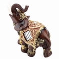 thumbnail image 3 of Estatua de elefante de madera con vetas de la suerte, ideal como regalo para decoración del hogar (M), 3 of 14
