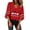 Red, variant on Merry Christmas Shirts for Women Half Sleeve V Neck Casual Xmas Gnomes Graphic T Shirts Holiday Tops