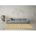 thumbnail image 3 of Ahgly Company Machine Washable Indoor Square Abstract Brown Contemporary Area Rugs, 7' Square, 3 of 4