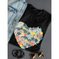 thumbnail image 3 of Chibi Cat Heart Shaped Bunch Women T-Shirt, Female Small, 3 of 4
