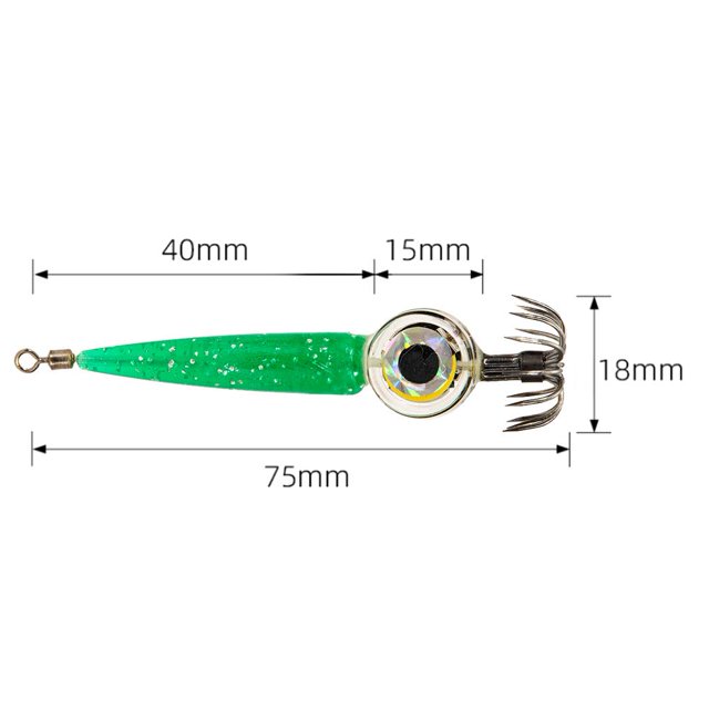 LED Fish Bait Lure Light Calamar Pesca Pulpo Mar Lámpara subacuática (Verde) Sywqhk Para Estrenar