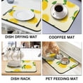 thumbnail image 4 of Cheerful Lemon-Themed Microfiber Dish Drying Mat – Absorbent, Washable, Extra Large 18x24 – Perfect Kitchen Upgrade, 4 of 7