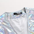 thumbnail image 4 of Mens V-Neck Disco Shiny Casual Waistcoat Suit Vest Waistcoats Gilet Vintage Tops, 4 of 8