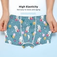 thumbnail image 3 of Yiaed Rabbit And Balloon Print Boys' Boxer Briefs Cotton Casual Stretch Comfort Boys Boxers - Kids Boxer Briefs Underwear for Boys (6-18)-XX-Small, 3 of 5